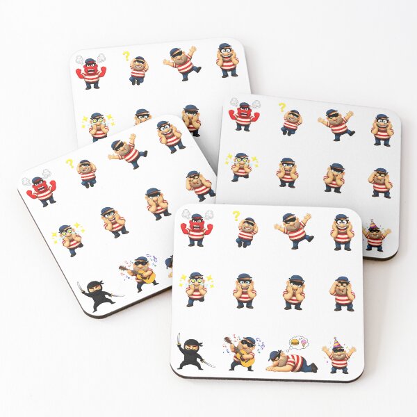 Item preview, Funny Burglar Character Sticker Pack Emojis designed and sold by RamyGallery.