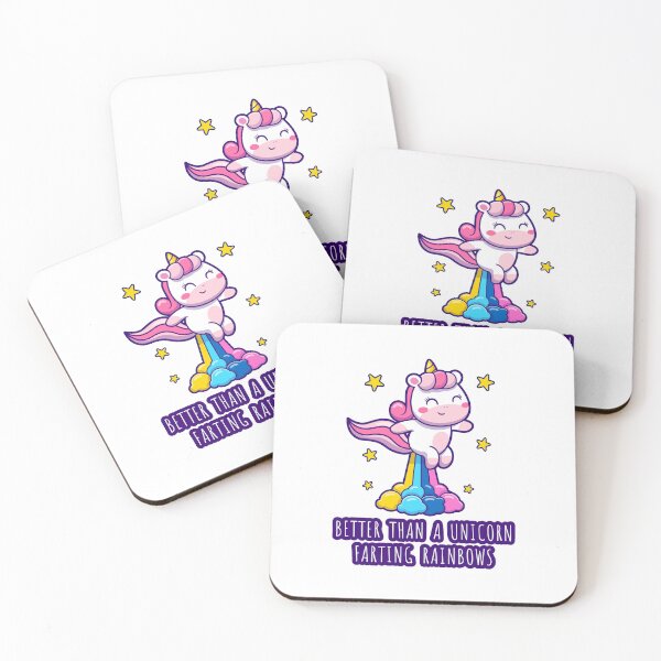 Item preview, Unicorn farting rainbows cute funny rainbow unicorn art design designed and sold by messy-nessie.