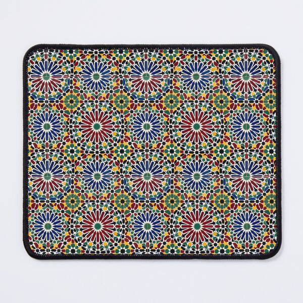 Item preview, Colorful Moroccan Zellij Mosaic Geometric Art designed and sold by SplashTastic.