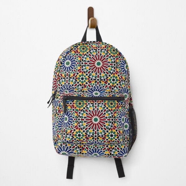 Item preview, Colorful Moroccan Zellij Mosaic Geometric Art designed and sold by SplashTastic.