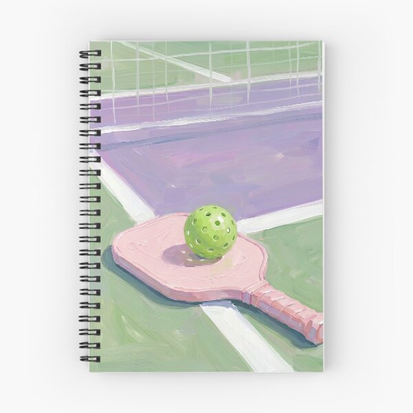 Item preview, Pickleball Court Paddle and Ball Abstract designed and sold by Pastelle Art.