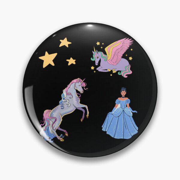 Item preview, Magical Princess & Rainbow Alicorn Collage: Fantasy Fairy Tale Sticker Set designed and sold by Yasmine Mohammed.