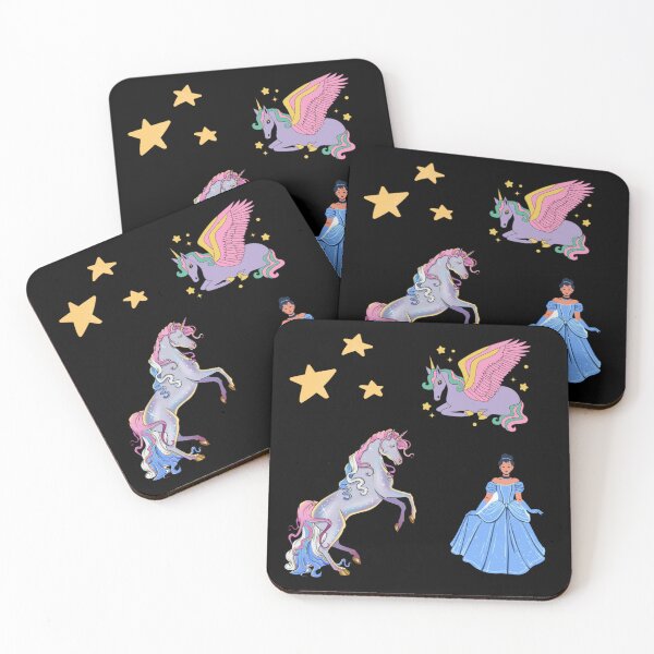 Item preview, Magical Princess & Rainbow Alicorn Collage: Fantasy Fairy Tale Sticker Set designed and sold by Yasmine Mohammed.