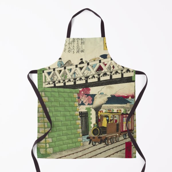 Item preview, Vintage Japanese Steam Train at Kanagawa - Ukiyo-e Art designed and sold by vekotpu.