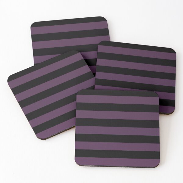 Item preview, purple and black stripes  designed and sold by BrontesWhimsyStore.