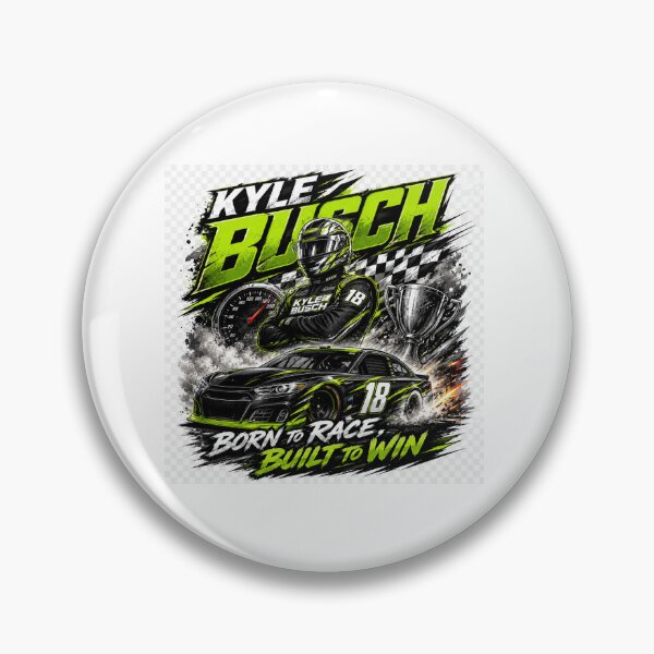 Item preview, Camiseta de Kyle Busch: Nacido para competir, construido para ganar designed and sold by Mukesh Saxena.