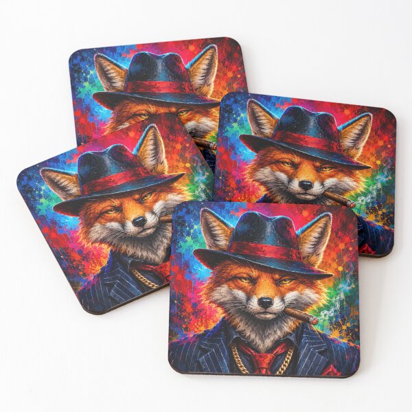 Item preview, Gangster Fox Pop Art Portrait designed and sold by AndreBarnard.