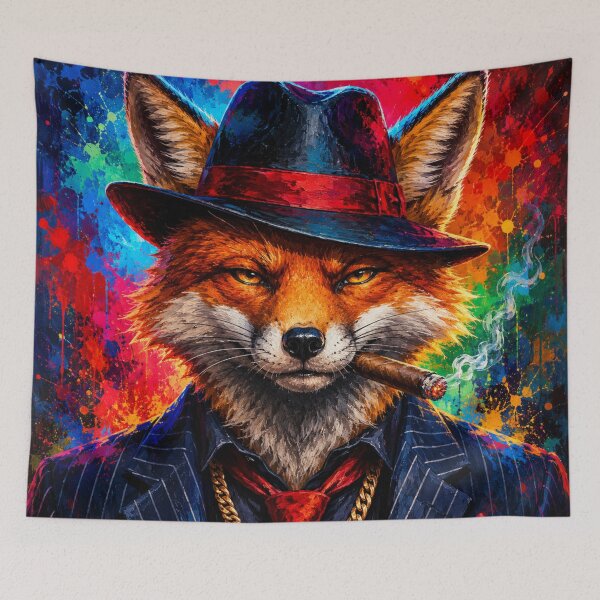 Item preview, Gangster Fox Pop Art Portrait designed and sold by AndreBarnard.