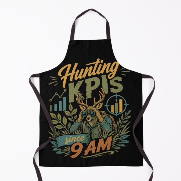 Item preview, Hunting KPIs Since 9 AM Funny Corporate Analytics Retro Design designed and sold by Echo_Lane.