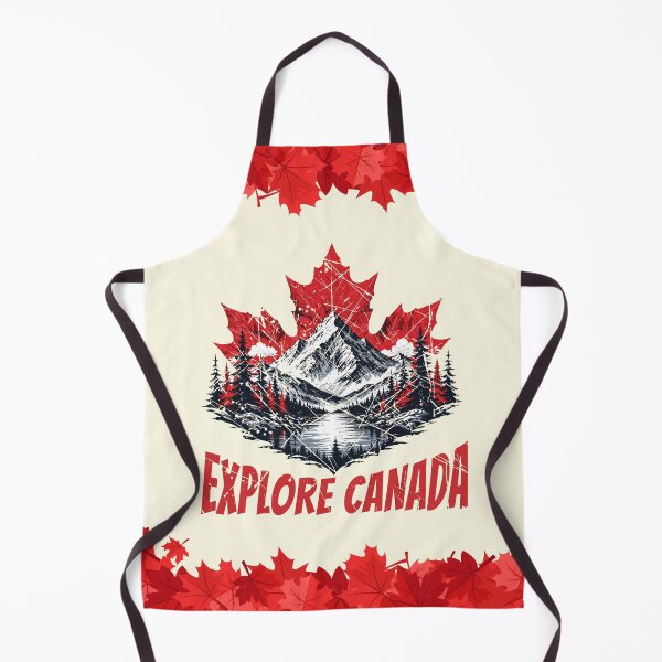 Item preview, Explore Canada Maple Leaf Mountain Nature Adventure Vintage designed and sold by DaVinciFeather.