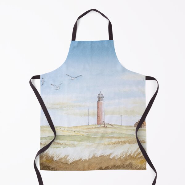 Item preview, The red lighthouse on the Dutch wadden island of Texel (painted in 1992) designed and sold by Stef Ringoot, cartoons and illustrations.