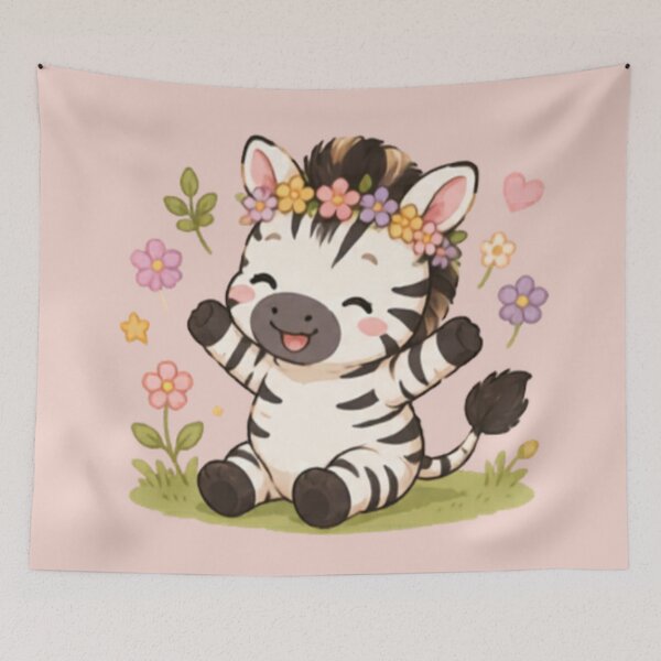 Item preview, Cute Happy Zebra designed and sold by MellowMunchkins.