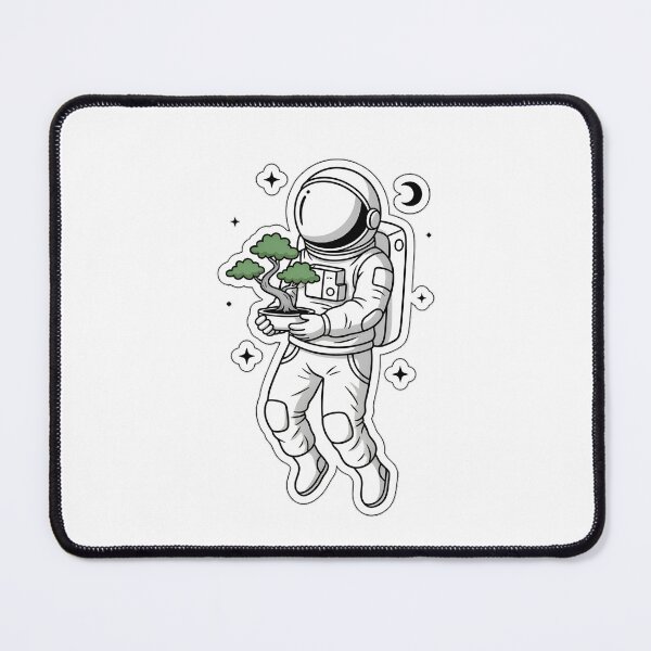 Item preview, Floating Astronaut With Bonsai Tree designed and sold by LainCellJapan.