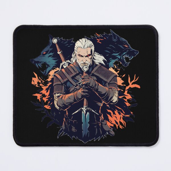 Item preview, Geralt Of Rivia White Wolf The Witcher Gaming Fan designed and sold by QuentinHarrow.