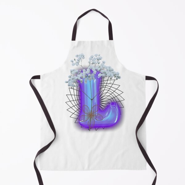 Item preview, Blue Abstract Floral Geometric Aesthetic Design designed and sold by Palette-Vibes.