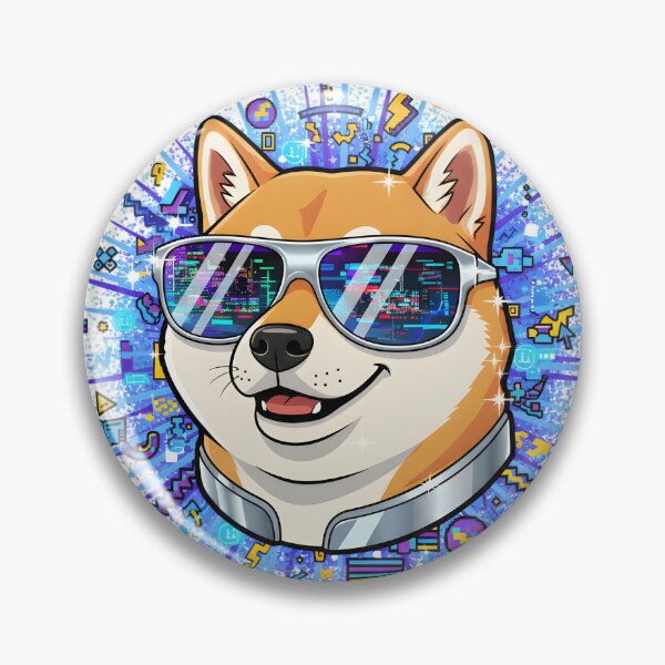 Item preview, Y2K Shiba Inu Cyber Meme Design designed and sold by LainCellJapan.