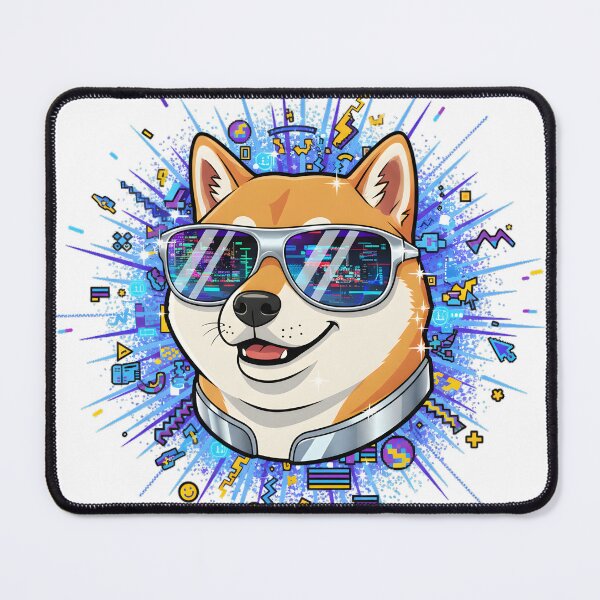 Item preview, Y2K Shiba Inu Cyber Meme Design designed and sold by LainCellJapan.