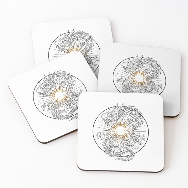 Item preview, Modern Japanese Dragon Sun Design designed and sold by LainCellJapan.