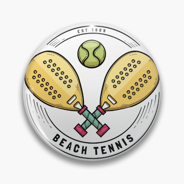 Item preview, Beach Tennis Est 1989 Paddle Racket Vintage Badge Sport Illustration Art designed and sold by DERA RAY.