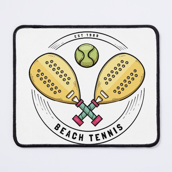 Item preview, Beach Tennis Est 1989 Paddle Racket Vintage Badge Sport Illustration Art designed and sold by DERA RAY.