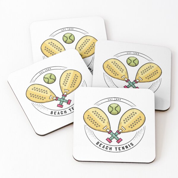 Item preview, Beach Tennis Est 1989 Paddle Racket Vintage Badge Sport Illustration Art designed and sold by DERA RAY.