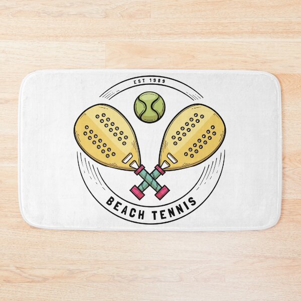 Item preview, Beach Tennis Est 1989 Paddle Racket Vintage Badge Sport Illustration Art designed and sold by DERA RAY.