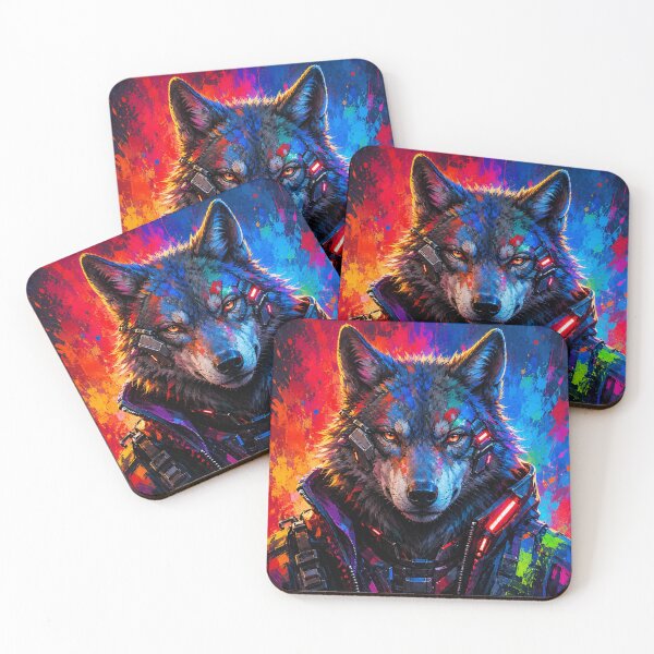 Item preview, Cyberpunk Wolf designed and sold by AndreBarnard.