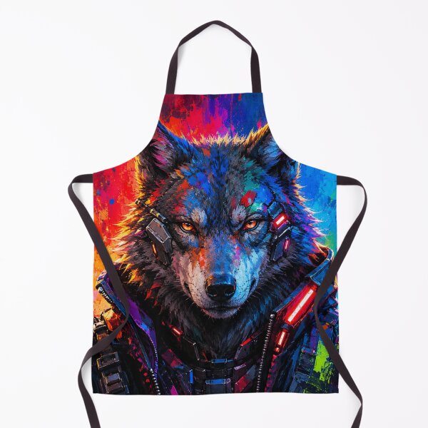 Item preview, Cyberpunk Wolf designed and sold by AndreBarnard.