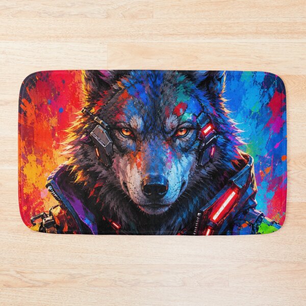 Item preview, Cyberpunk Wolf designed and sold by AndreBarnard.