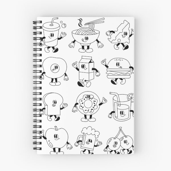 Item preview, Vintage 30s Cartoon Food Characters - Retro Sticker Pack designed and sold by LYAN-STORE.