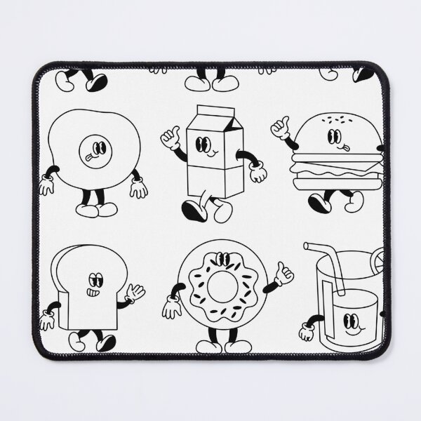 Item preview, Vintage 30s Cartoon Food Characters - Retro Sticker Pack designed and sold by LYAN-STORE.