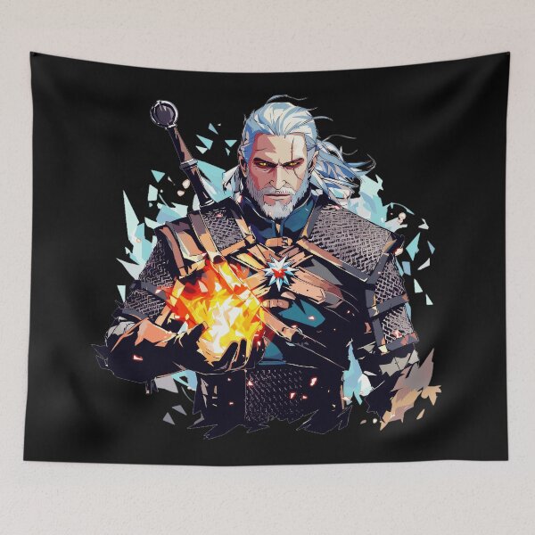 Item preview, Geralt Of Rivia Witcher Gaming Fantasy Fan designed and sold by QuentinHarrow.
