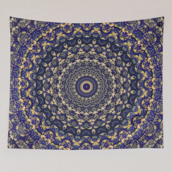 Item preview, Mystic Indigo Skull Mandala Kaleidoscope | Gothic Sacred Geometry Art designed and sold by cr6zym1nd.