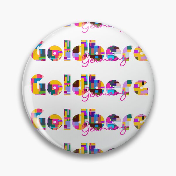 Item preview, Goldberg, Germany, Vibrant Abstract City Typography Art designed and sold by Wanderful-roads.
