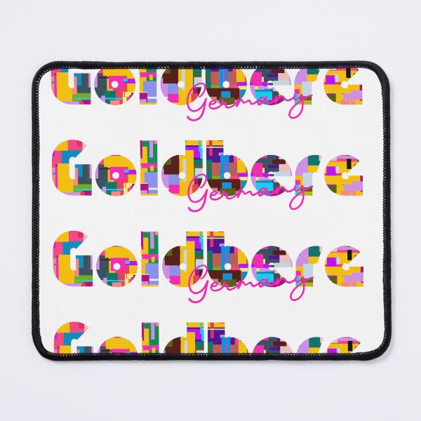 Item preview, Goldberg, Germany, Vibrant Abstract City Typography Art designed and sold by Wanderful-roads.