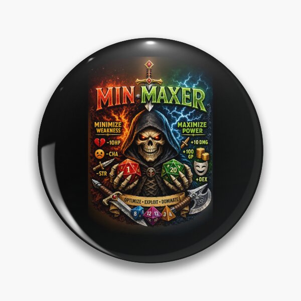Item preview, Min Maxer designed and sold by RockyLambda.