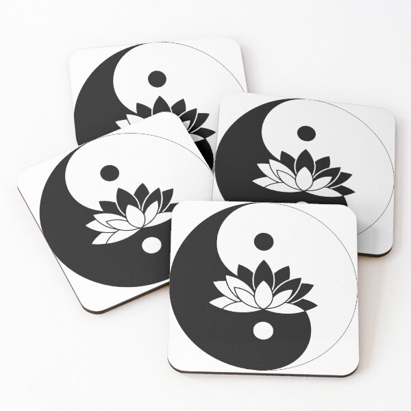 Item preview, Yin Yang with Lotus Flowers designed and sold by jkrphoto.