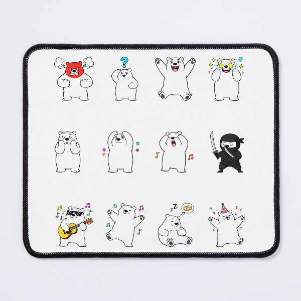 Item preview, Cute Polar Bear Character Sticker Pack Emojis designed and sold by RamyGallery.