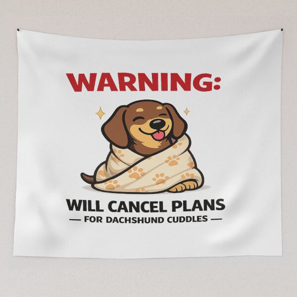 Item preview, Dachshund Owner Shirt — Will Cancel Plans For Cuddles — Wiener Dog Gift designed and sold by Happy Hues.