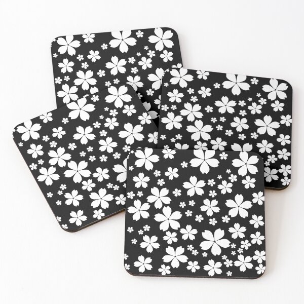 Item preview, Black & White Floral Cherry Blossom Minimal Aesthetic Design designed and sold by RiyanaStudio.