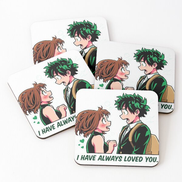 Item preview, Izuku Midoriya and Ochaco Uraraka "I have always loved you..." designed and sold by Hellmitor.