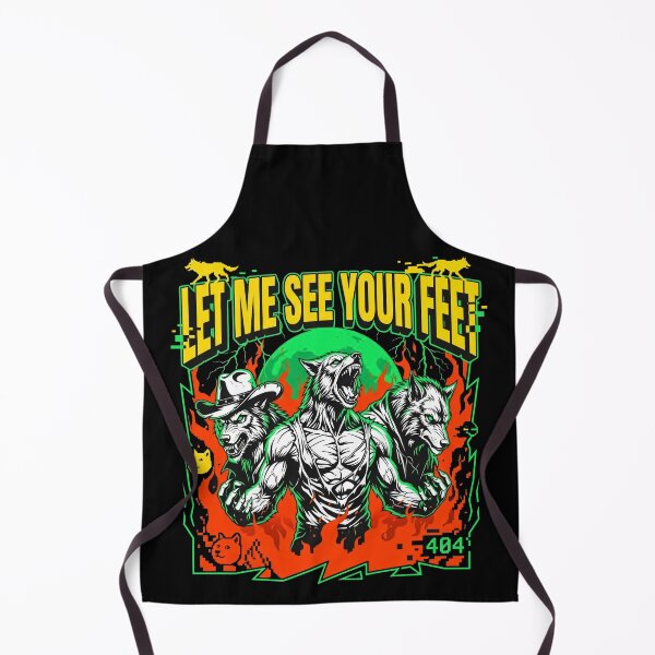 Item preview, Alpha Wolf Pack Let Me See Your Feet Gen Z Humor Meme designed and sold by Kitkin.