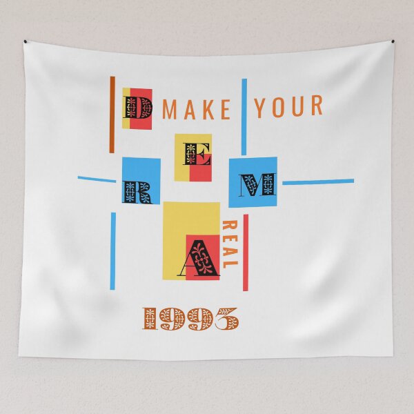 Item preview, Retro Abstract Deconstructed Dream Typography Design designed and sold by GraphixByHub.