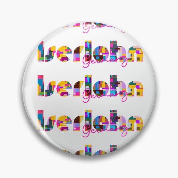 Item preview, Iserlohn, Germany, Vibrant Abstract City Typography Art designed and sold by Wanderful-roads.