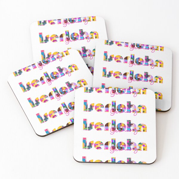 Item preview, Iserlohn, Germany, Vibrant Abstract City Typography Art designed and sold by Wanderful-roads.