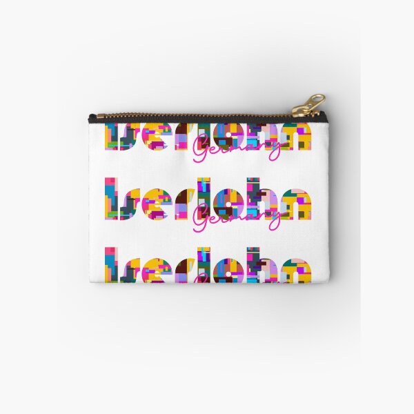 Item preview, Iserlohn, Germany, Vibrant Abstract City Typography Art designed and sold by Wanderful-roads.