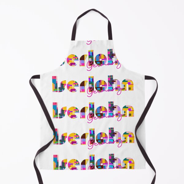 Item preview, Iserlohn, Germany, Vibrant Abstract City Typography Art designed and sold by Wanderful-roads.