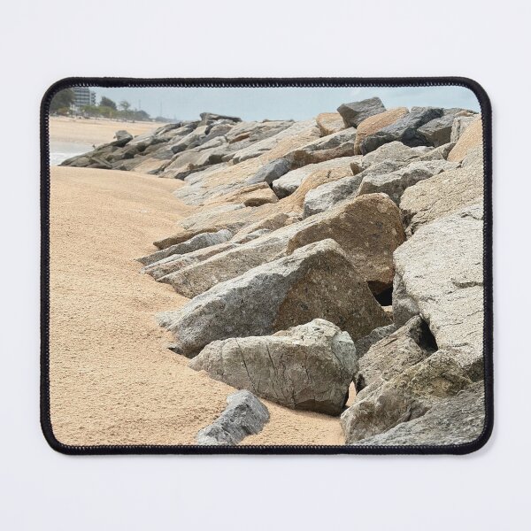 Item preview, Rocks used as breakwaters along the coastline. designed and sold by Beeza Art Shop.