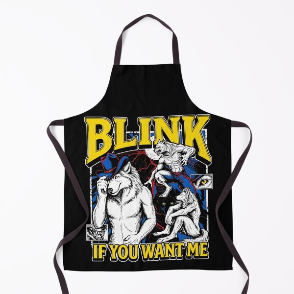 Item preview, Funny Alpha Wolf Meme Blink If You Want Me designed and sold by Kitkin.