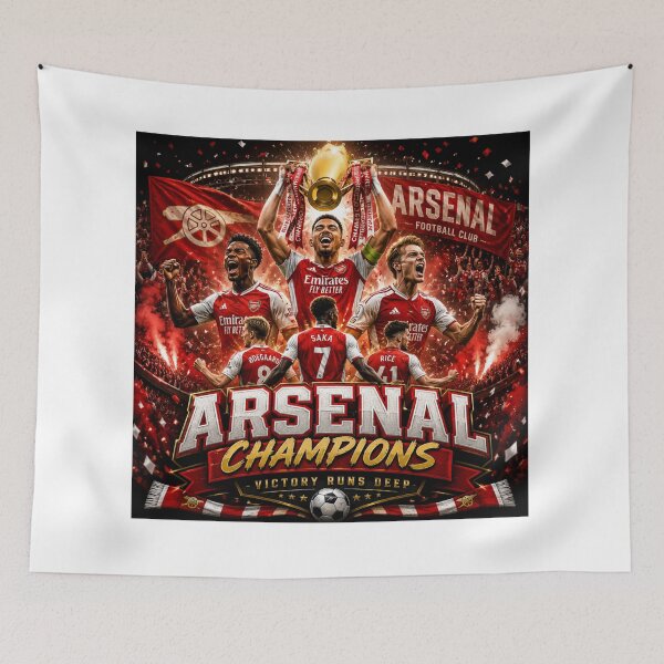 Item preview, Arsenal Champions Victory Runs Deep T-Shirt designed and sold by Mukesh Saxena.